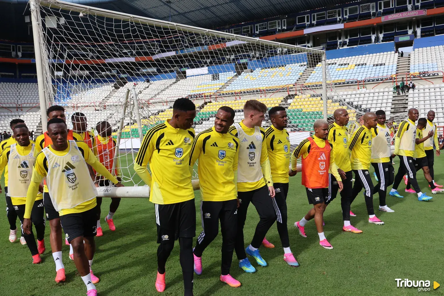 Entrenamiento selección sudáfrica. Foto: South African Football Association