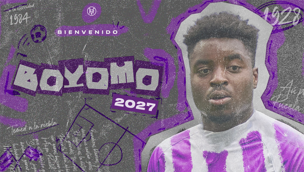 El defensa Boyomo, primer fichaje del Real Valladolid de la temporada