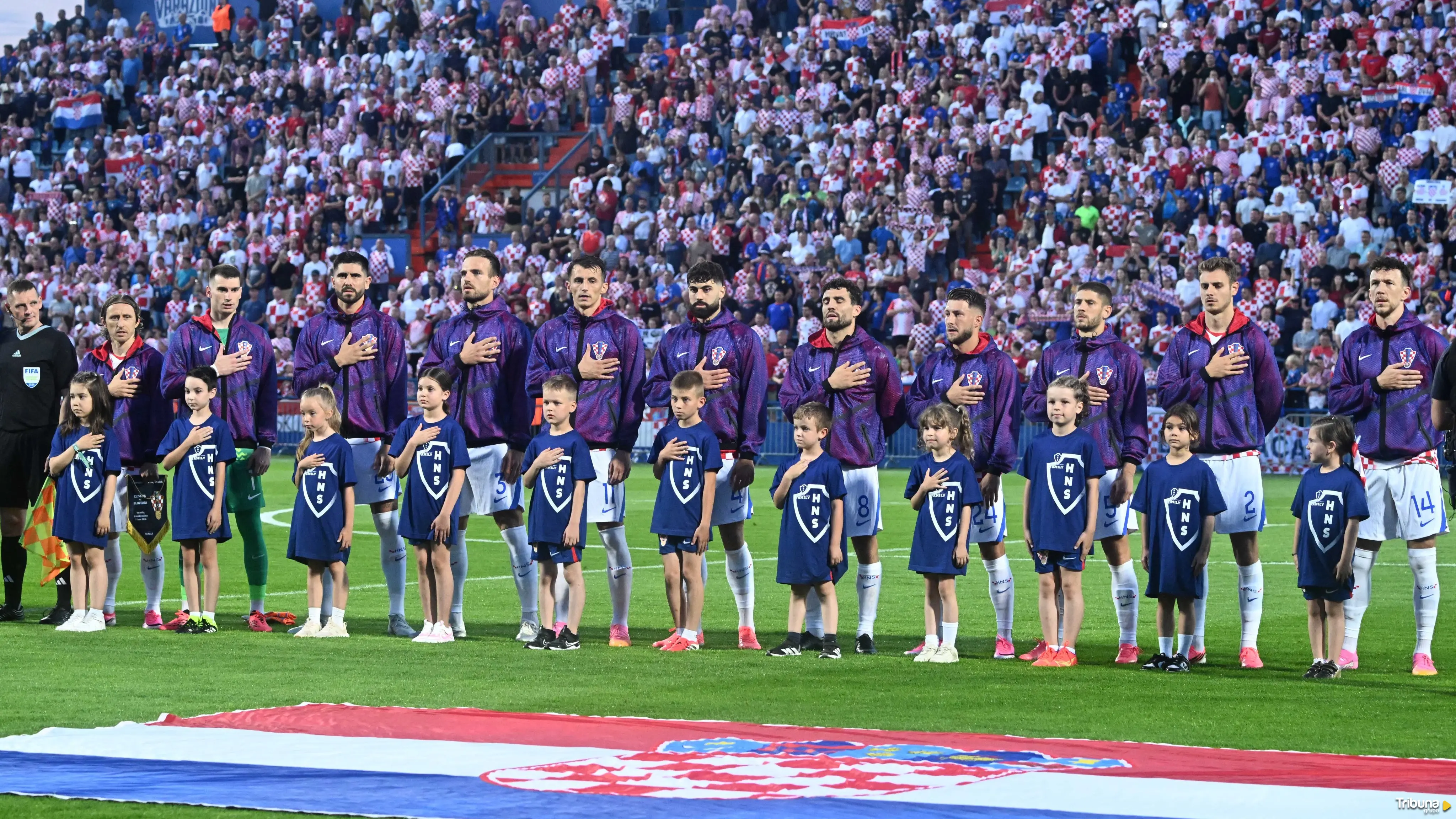 Croacia en uno de los últimos amistosos. Foto: HNS CFF