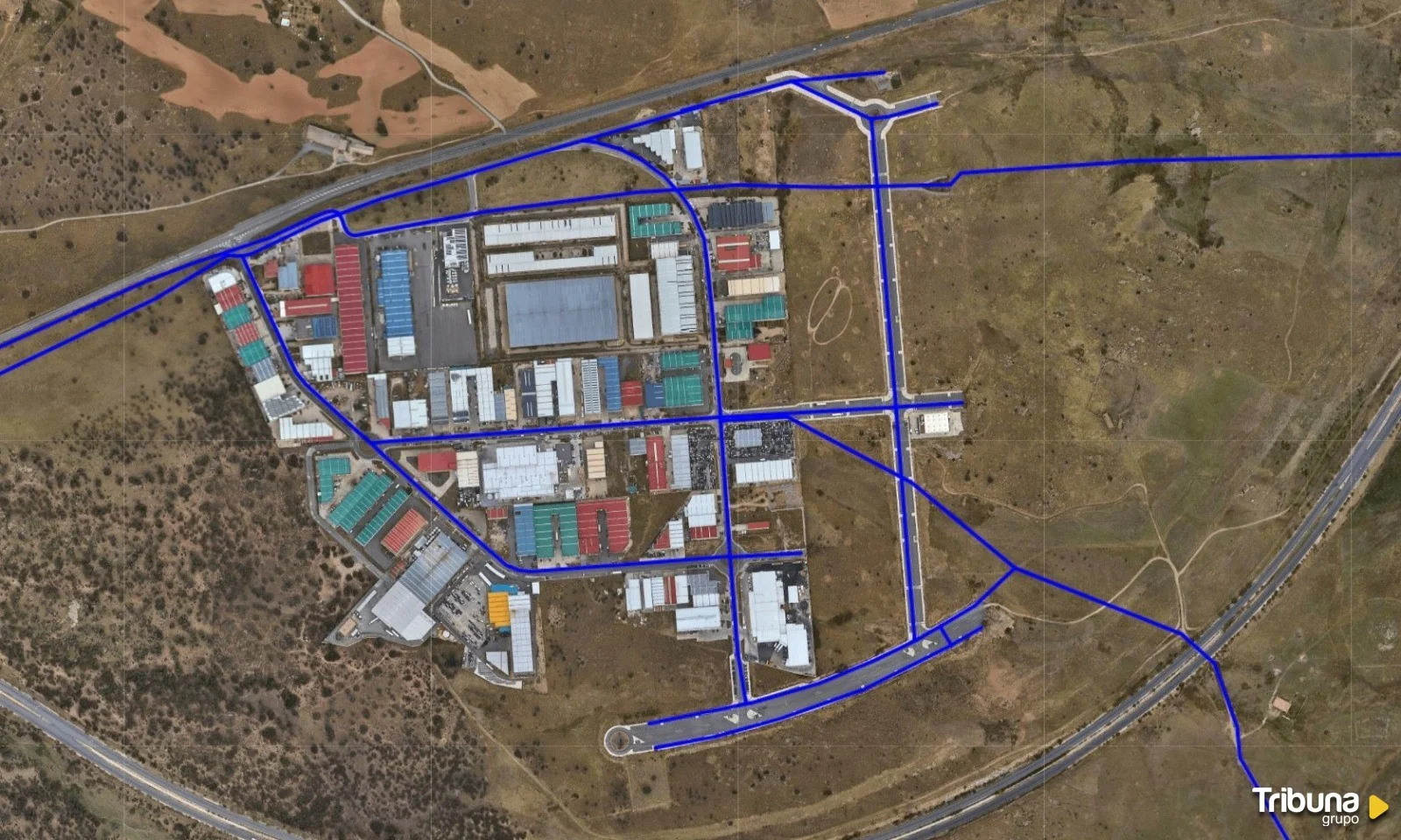 Plano de red de abastecimiento de agua