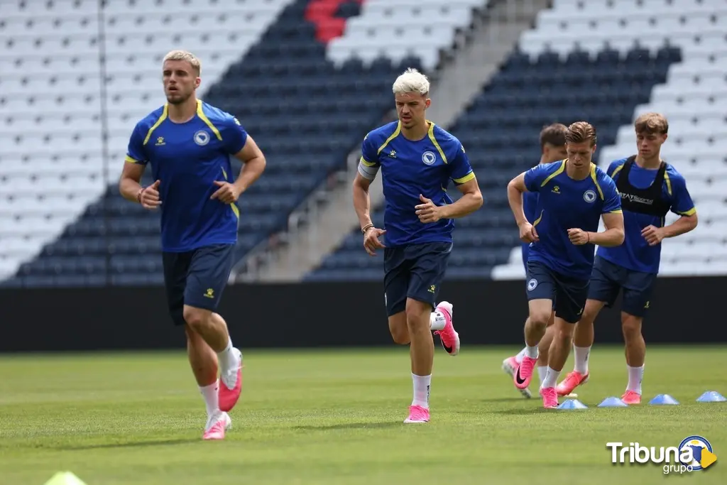 Último entrenamiento de Bosnia antes del Mundial. Foto: Bosnia and Herzegovina Football Federation