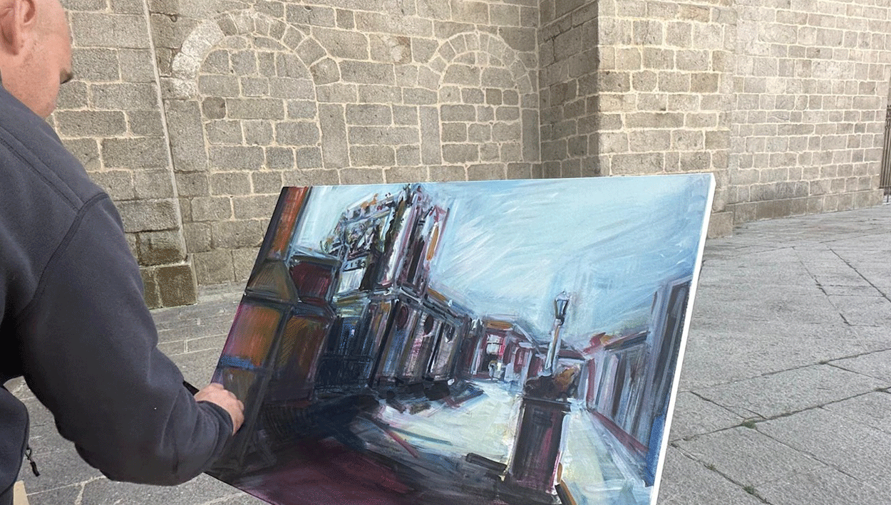 Ávila se convierte en un lienzo gigante con el Certamen de Pintura Rápida