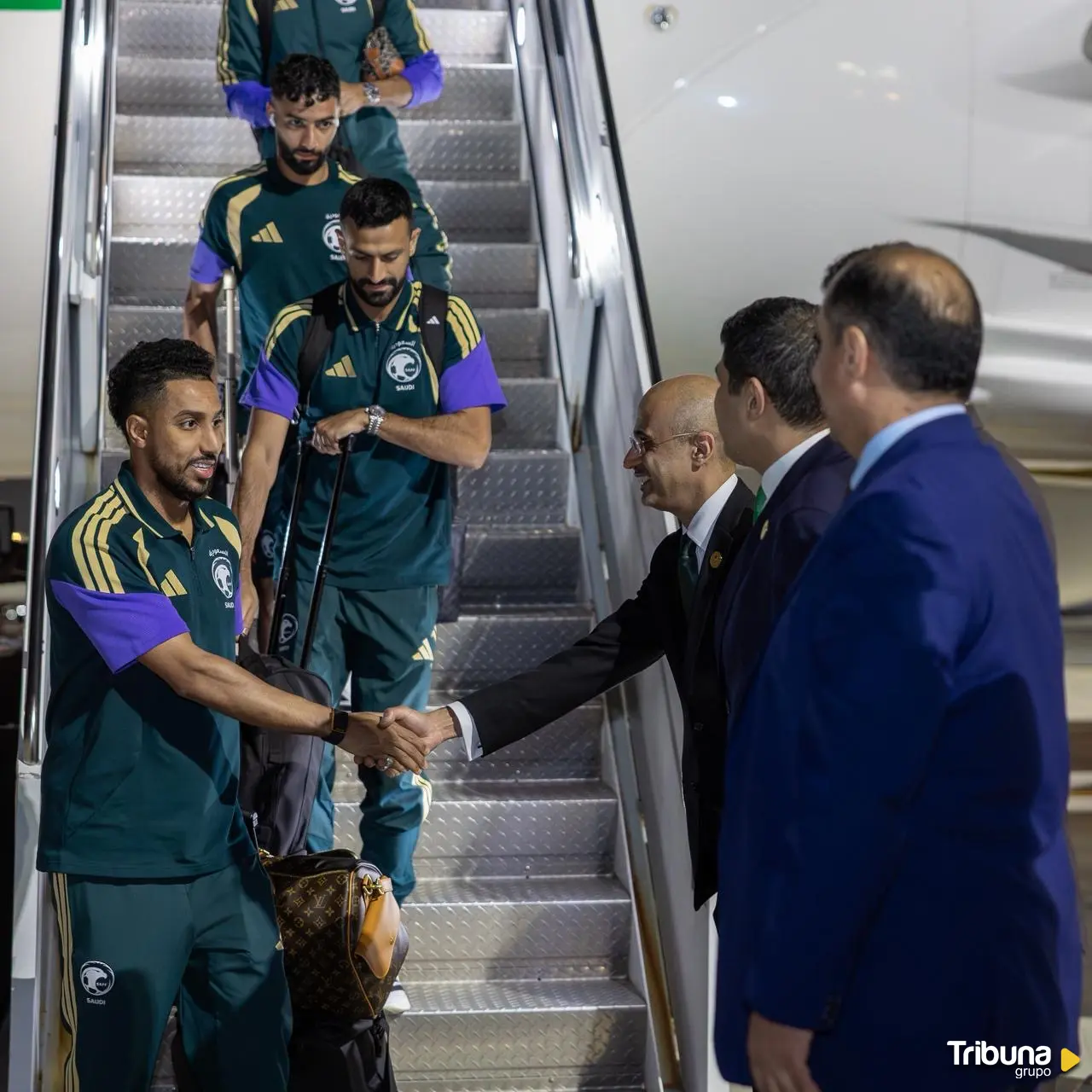 La selección de Arabia Saudí llega a Nueva York, Foto: SAFF