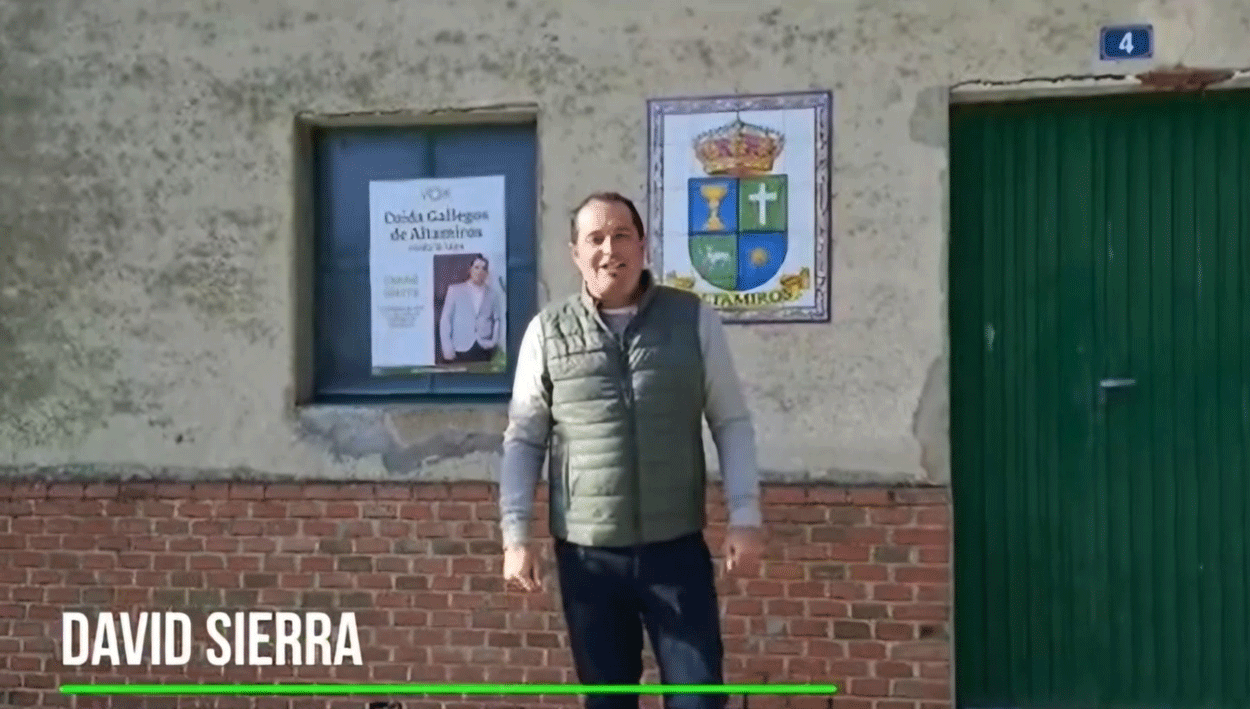 Protesta del teniente de alcalde de Vox de Gallegos de Altamiros por el "abandono del municipio"