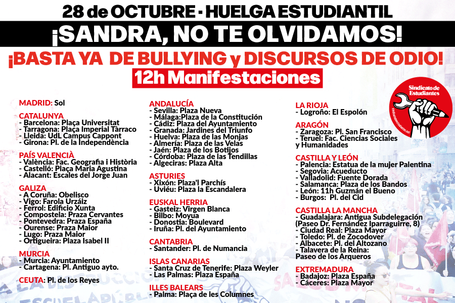 Salamanca se suma a la indignación por la muerte de Sandra Peña: concentración contra el acoso