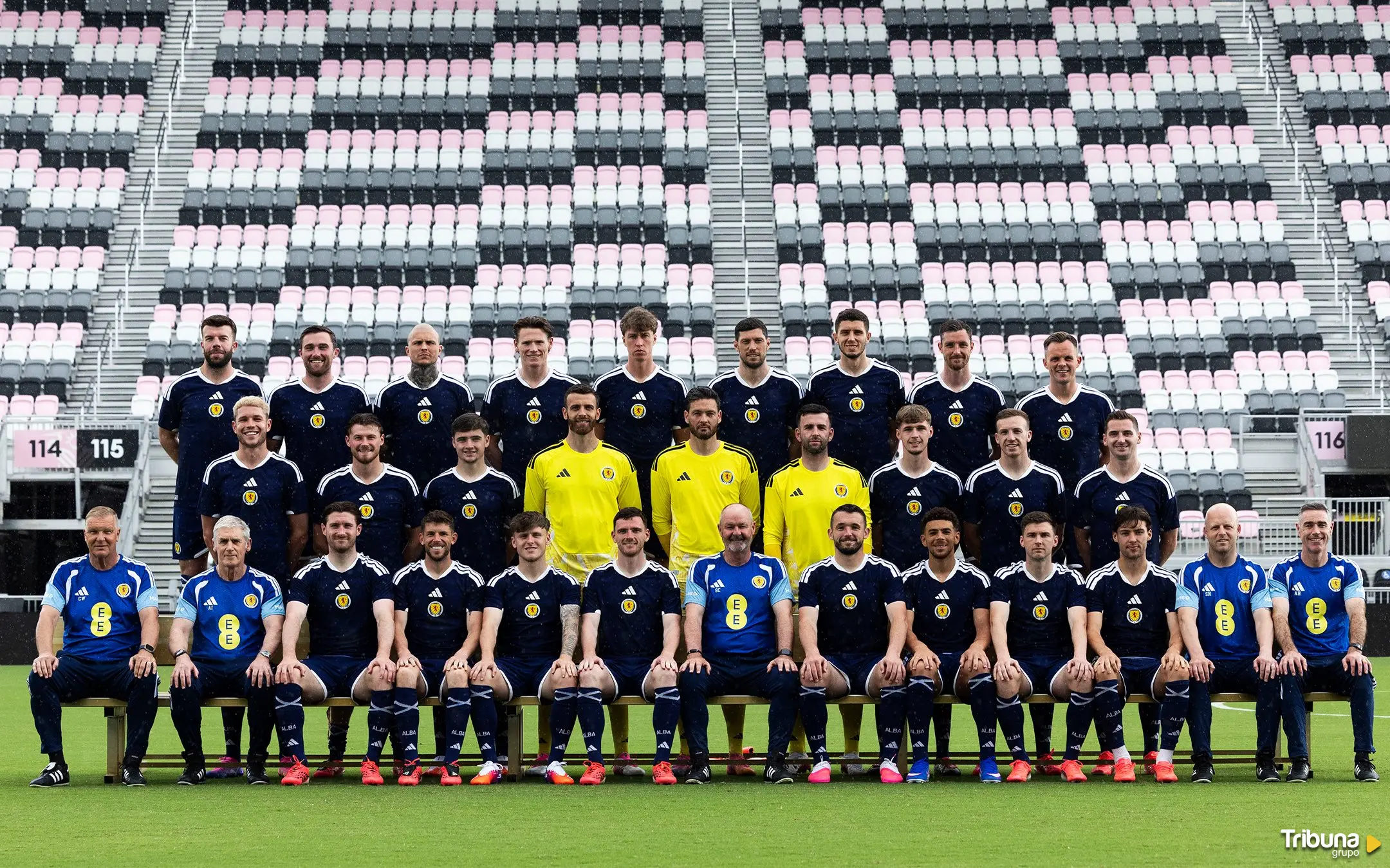 convocatoria completa de la selección de Escocia,. Foto: Scottish Football