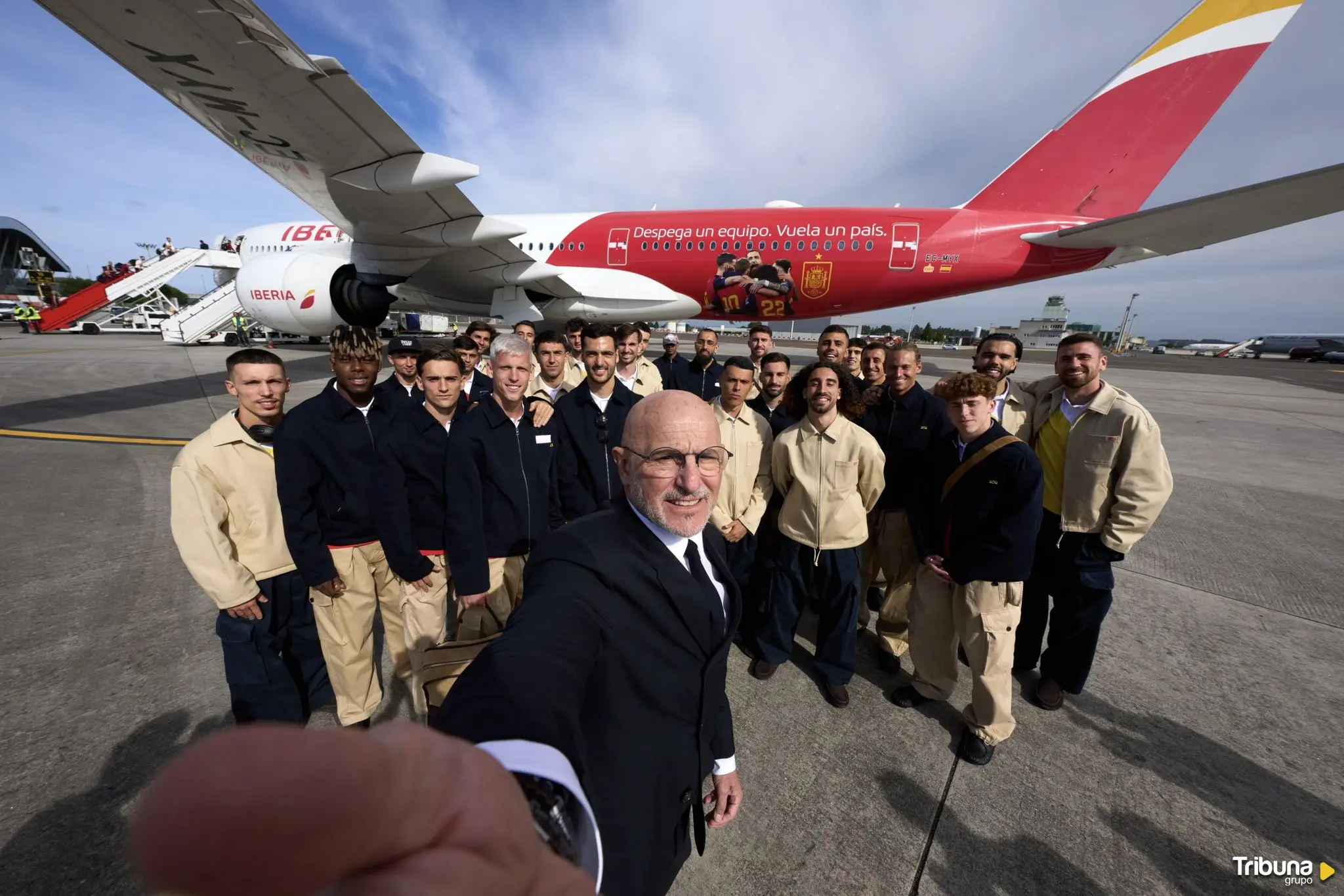 España pone rumbo al Mundial. Foto: Selección Española de Fútbol
