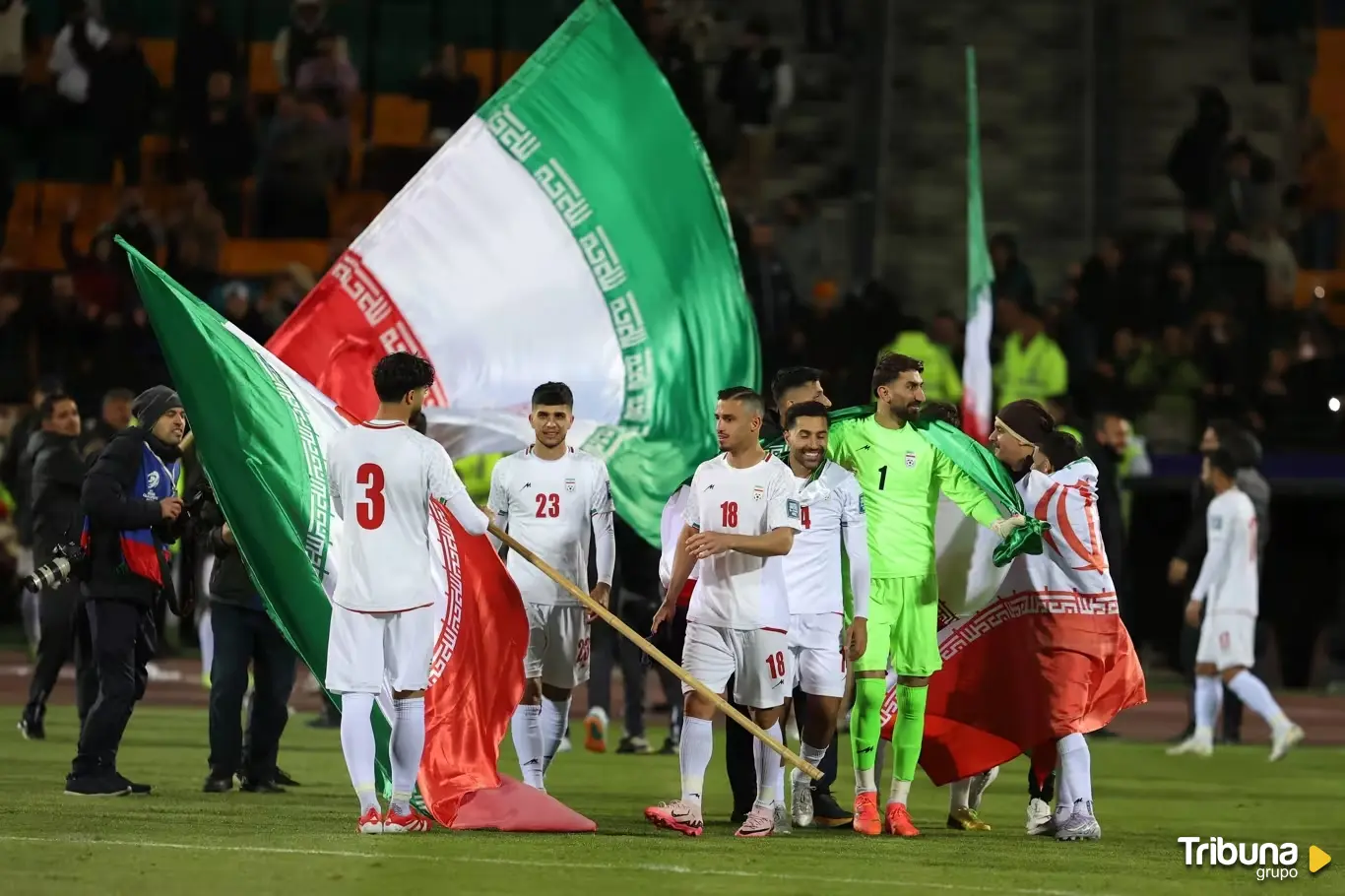 Irán celebra su pase al Mundial. Foto: FIFA