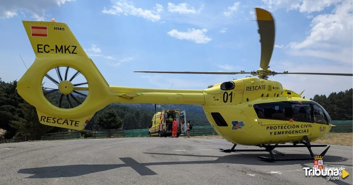Helicóptero de rescate de la Junta de Castilla y León