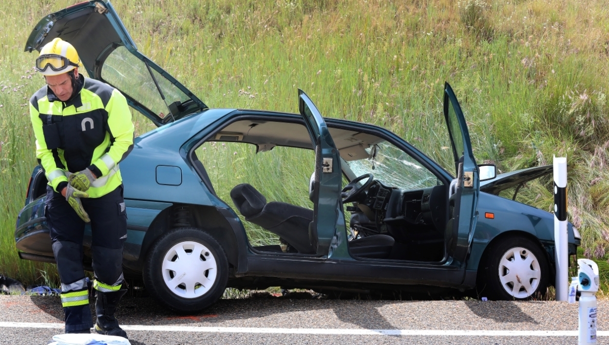 Un accidente en Baquerín de Campos deja cinco heridos
